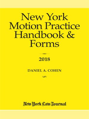cover image of New York Motion Practice Handbook & Forms
